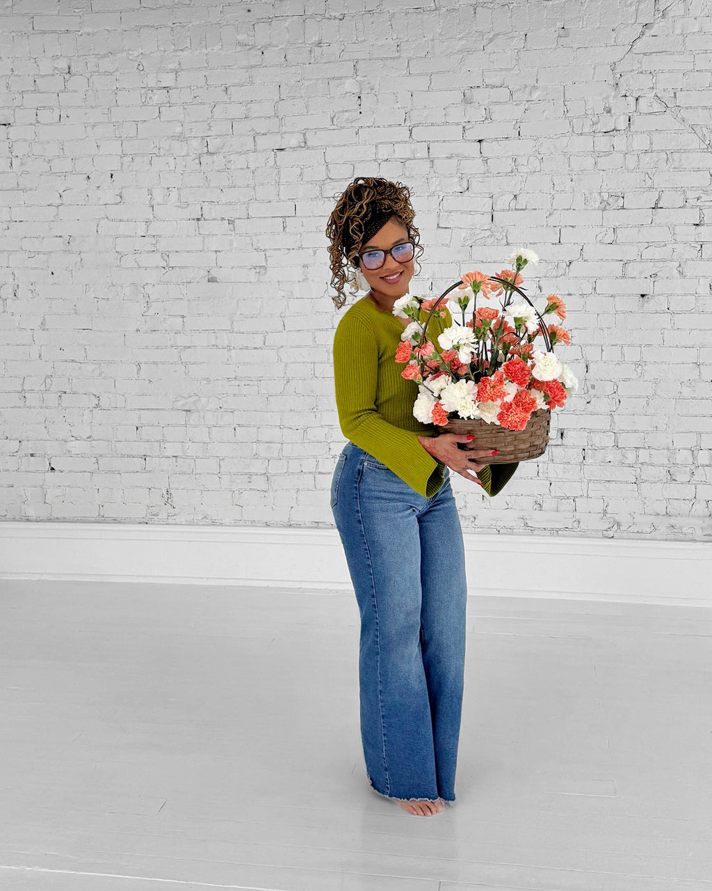 Mother's Day Carnation Basket